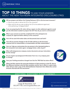 CFPB-10ThingsLenders-LALLP2016